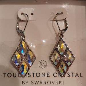 Aurore Boreale Crystal Earrings.